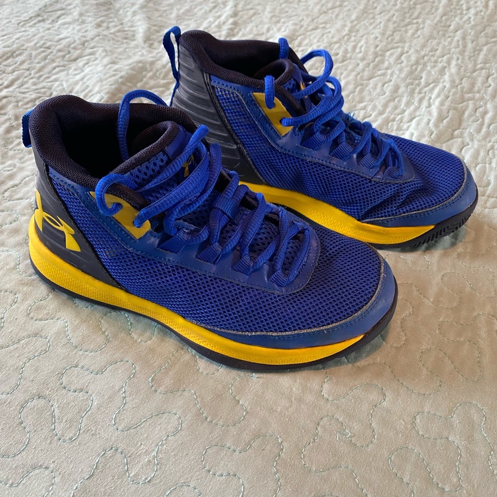 Boys Under Armour basketball shoes